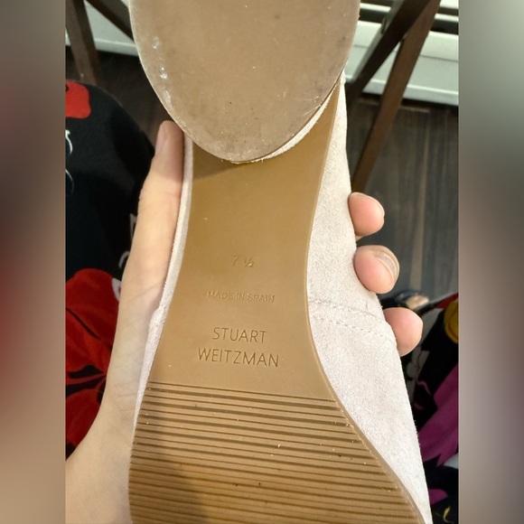 Stuart Weitzman Blush Suede Heeled Boots - Picture 3 of 3